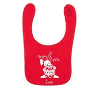 Flox Creative Red Bib Happy Easter Personalised