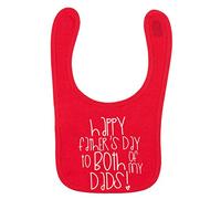 Flox Creative Red Bib Happy Father's Day Both of My Dads T-Shirt