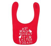Flox Creative Red Bib Hooray It's Easter Today