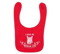 Flox Creative Red Bib I Love My Bengal Cat