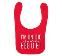 Flox Creative Red Bib I'm on The Chocolate Egg Diet