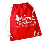 Flox Creative Red Drawstring Bag Merry Christmas from Secret Santa