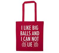 Flox Creative Red Tote Bag I Like Big Balls Can Not Lie