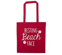 Flox Creative Resting beach face tote bag