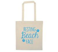 Flox Creative Resting beach face tote bag