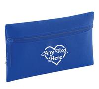 Flox Creative Royal Blue Pencil Case Any Text Here Retro Heart