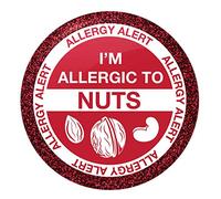 Flox Creative Small 25mm Pin Badge I'm Allergic to Nuts