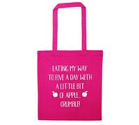 Flox Creative Tote Bag Five a Day Apple Crumble Pink