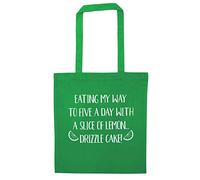 Flox Creative Tote Bag Five a Day Lemon Drizzle Cake Green