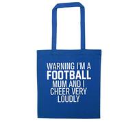 Flox Creative Warning I'm a football mum and I cheer very loudly | Tote Bag