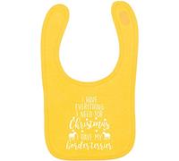 Flox Creative Yellow Bib Everything I Need Christmas Border Terrier