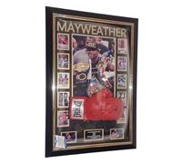 Floyd Mayweather Signed glove LUXURY FRAMING and Certificate of Authentication