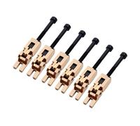 Floyd Rose Bridge Saddles 6pcs Metal Locking Saddle Set for Floyde Rose Tremolo Vibrato Bridge Replacement Parts Black(Gold set (6pcs))