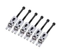 Floyd Rose Bridge Saddles 6pcs Metal Locking Saddle Set for Floyde Rose Tremolo Vibrato Bridge Replacement Parts Black(Chrome set (6 pcs))