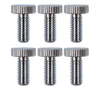 Floyd Rose Compatible Tremolo Bridge Screws Set, 6 Pack Guitar Fine Tuning for Replacement Parts with 5mm Thread Diameter NiuLumea(Chrome)