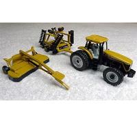 FloZ for ERTL for Challenger tractor trailer 3-Piece Set yellow 1:64 Truck Pre-built Model