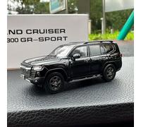 FloZ for LCD-MODELS for Toyota for Land Cruiser for LC300 off-road vehicle for GR Sport black 1:64 Truck Pre-built Model