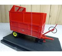 FloZ for Universal Hobbies for Massey for Ferguson for MF21 with silage sides 3.5 Ton Hydraulic tipping trailer red 1:32 Truck Accessories Pre-built Model