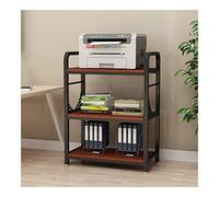 FLOZARI Printer Shelf Desk Printer/Fax Stand, 3 Tiers Storage Shelf, Desk Side Printer Shelf, Organizers for Home & Office Printer Shelves(C)