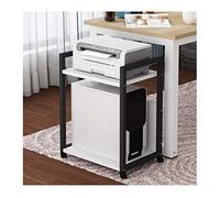 FLOZARI Printer Shelf Home Printer Rack Office Multi-layer Floor Desktop Host Bracket Removable Copy Rack Printer Shelves(B)