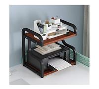 FLOZARI Printer Shelf Printer Fax Machine Stand Desk Organiser for Home & Office, Multi-layer Printing and Copying All-in-one Host Storage Rack Printer Shelves(B)