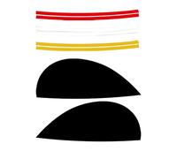 Flpeekash Car Headlights Eyebrows Eyelids Cover Eyelash Head Light Lamp Stickers for MINI Cooper F54 F55 F56 F57 R55 R56