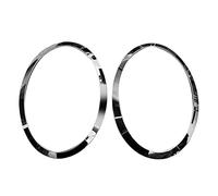 Flpeekash For MINI Cooper F55 F56 F57 03-18 Chrome Left Right Front Headlights Frame Headlight Eyebrow Ring Cover Trim Replacement
