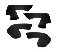 FLPLZKMNZK Car Interior for VW for Tiguan 2008-2012 4pcs Microfiber Leather Car Interior Door Handle Panel/Door Armrest Cover Trim Centre Console Panel(4X Door Panel Black)