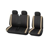FLPLZKMNZK Car Seat Protector 1+2 Red Car Seat Cover For Transporter For Master 3 For Jumpy From 2008 To 2016 Car Seat Protectors Seat Protectors(BEIGE)