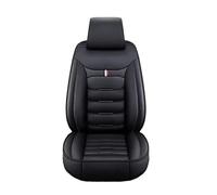 FLPLZKMNZK Car Seat Protector Auto Set Car Seat Covers PU Leather Single Front Split Protector Four Season Fit Most Car Accessories Seat Protectors(Black-1PC)