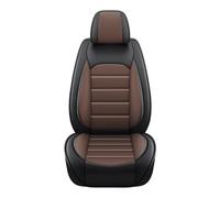FLPLZKMNZK Car Seat Protector Car Accessories Full Set Car Seat Covers PU Leather Front&Rear Split Bench Protector Four Season Fit Most Car Seat Protectors(Black-Coffee)
