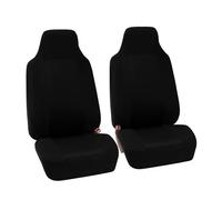 FLPLZKMNZK Car Seat Protector Car Seat Cover Soft Cover Polyester Fabric Ventilated And Breathable Seat Protector For Most Car Seat Protectors(Black 2pcs)