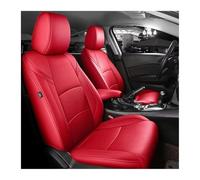 FLPLZKMNZK Car Seat Protector Car Seat Covers Leather For Mazda 3 For Axela 2019-2024 Full Covered Car Seat Cushion Protective Cover Seat Protectors(2019-2024 Red)