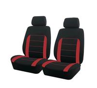 FLPLZKMNZK Car Seat Protector Fabric Car Seat Covers Fit For Most Car Accessories Interior Seat Covers Car Seat Protectors(Red 2 seat)