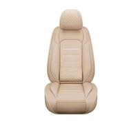 FLPLZKMNZK Car Seat Protector Leather Car Seat Cover Suitable For Most Cars Non-slip Breathable Auto Interior Accessories Seat Protectors(1Pcs-Beige)