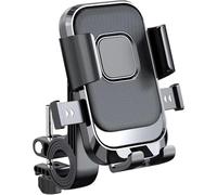 FLPLZKMNZK Motorcycle phone bracket Motorcycles Accessories Mobile Phone Holder 360° Rotating Phone Holder GPS Handed Operation Handlebar Holder Motorcycle navigation mount(Handlebar)