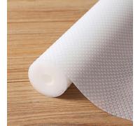 FLPMIX 16-inch Clear Shelf Liner: Waterproof Kitchen Cabinets Liners - Non-Adhesive Easy to Clean Bathroom Drawer Liner - Transparent Refrigerator Mat for Pantry Shelves 16" W x 300" L