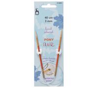 FLR CIRC 40CMX3.00MM - Knitting Pins: Circular: Fixed: Hand Coloured: Flair: 40cm x 3.00mm - Pony Groves & Thames Multi One Size