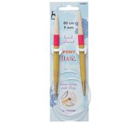 FLR CIRC 80CMX9.00MM - Knitting Pins: Circular: Fixed: Hand Coloured: Flair: 80cm x 9.00mm - Pony Groves & Thames Multi One Size