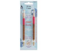 FLR I/C 14CMX7.00MM - Knitting Pins: Circular: Interchangeable: Hand Coloured: Flair: 14cm x 7.00mm - Pony Groves & Thames White One Size