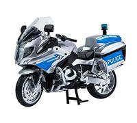 flrian Compatible with BMW R1250 RT 1:12 Motorcycle Model Alloy Die-casting Fuel Tank Traveling On The Streets Locomotive Ornaments Gift Collection(Police blue)