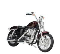 flrian Compatible With H-D, 2014 Sportster Iron 883, 2018 Forty-Eight, 1:18 Scale Motorcycle Model Street Bike Replica Baked Display Piece(Red)