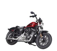 flrian Compatible With H-D, 2014 Sportster Iron 883, 2018 Forty-Eight, 1:18 Scale Motorcycle Model Street Bike Replica Baked Display Piece(Forty-Eight red)