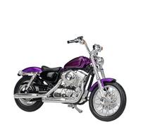 flrian Compatible With H-D, 2014 Sportster Iron 883, 2018 Forty-Eight, 1:18 Scale Motorcycle Model Street Bike Replica Baked Display Piece(Purple)