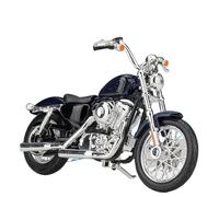 flrian Compatible With H-D, 2014 Sportster Iron 883, 2018 Forty-Eight, 1:18 Scale Motorcycle Model Street Bike Replica Baked Display Piece(Blue)