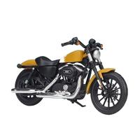 flrian Compatible With H-D, 2014 Sportster Iron 883, 2018 Forty-Eight, 1:18 Scale Motorcycle Model Street Bike Replica Baked Display Piece(2014 883 yellow)