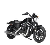 flrian Compatible With H-D, 2014 Sportster Iron 883, 2018 Forty-Eight, 1:18 Scale Motorcycle Model Street Bike Replica Baked Display Piece(883 black)