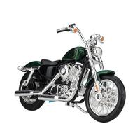 flrian Compatible With H-D, 2014 Sportster Iron 883, 2018 Forty-Eight, 1:18 Scale Motorcycle Model Street Bike Replica Baked Display Piece(Green)