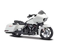 flrian Compatible With H-D 2018 CVO Road Glide 1:18 Alloy Die-casting Plastic Parts Simulation Car Gift Collection Hobby Motorcycle Model Miniature Sculpture(2018 CVO Road Glide White)