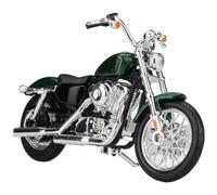 flrian Compatible with Harley 2018 Forty Eight Special, 2014 Sportster Iron 883, 1:18 Motorcycle Model Souvenir Collection Mini Bicycle Ornament Gift Vehicle Sculpture(Green)